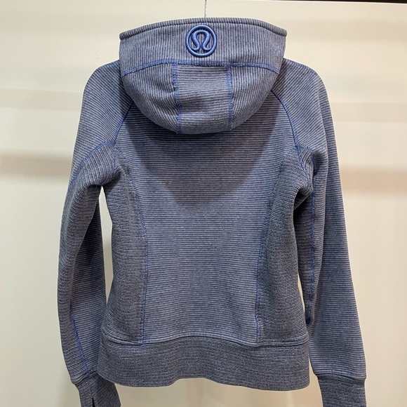 lululemon athletica Tops - 🌟HP🌟[8]🦋 Lululemon Athletica | Royal Blue & White Pinstripe Scuba Hoodie